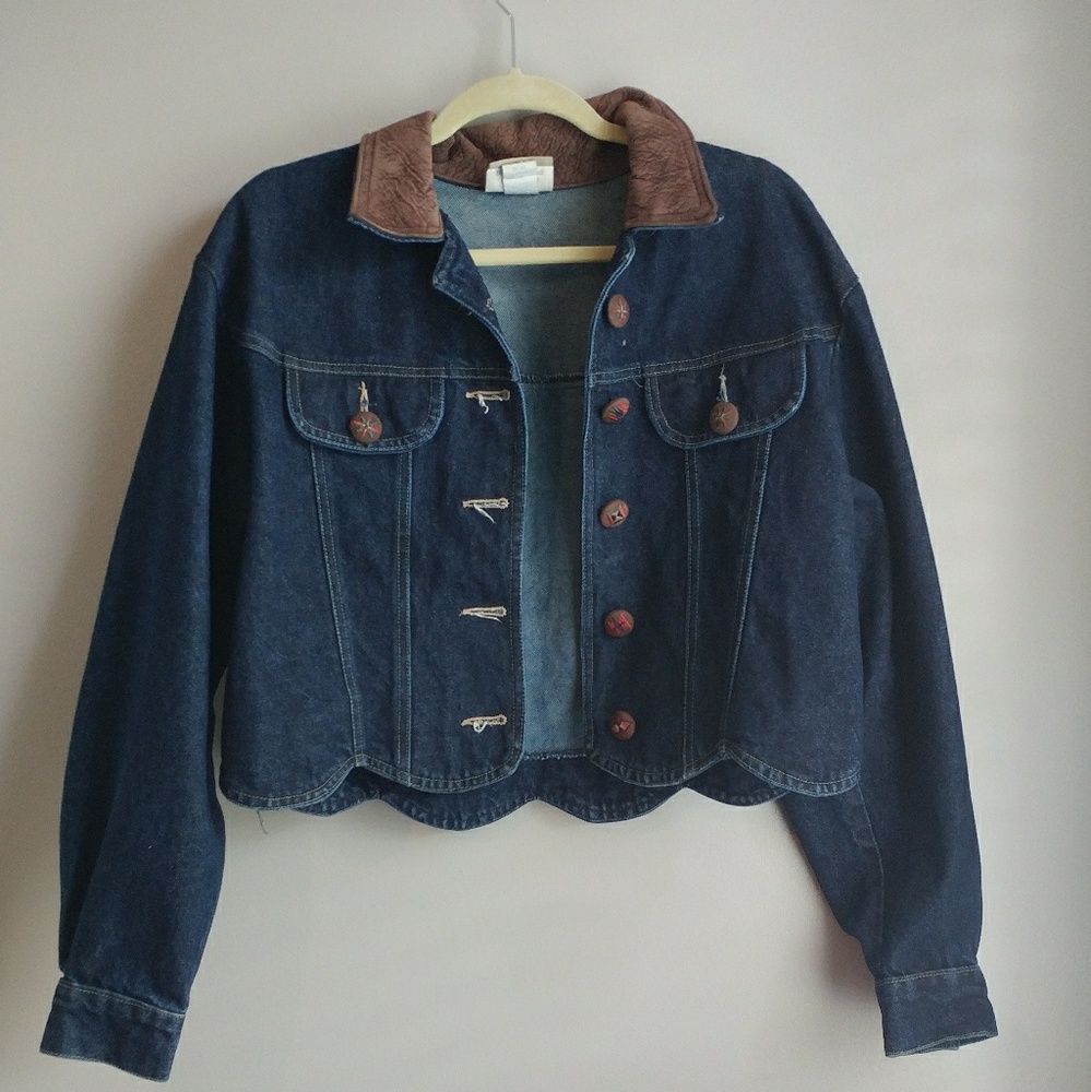 Vintage Cropped Denim Jacket